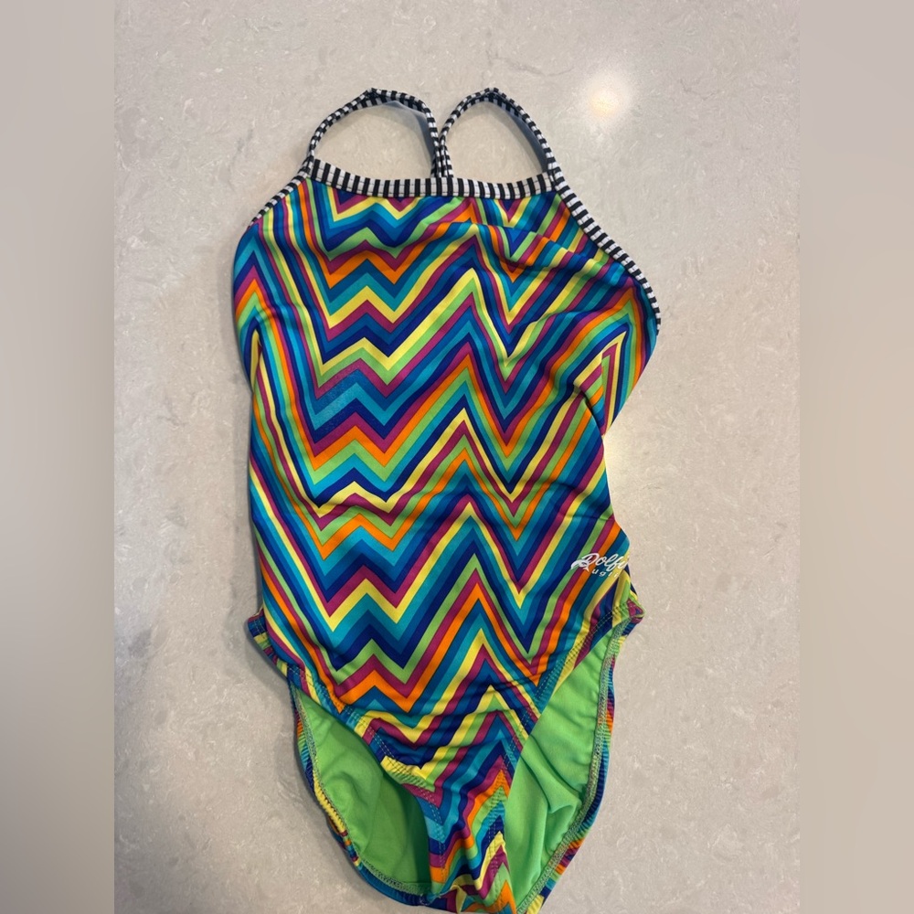 Dolfin Multicolor Striped Swimsuit